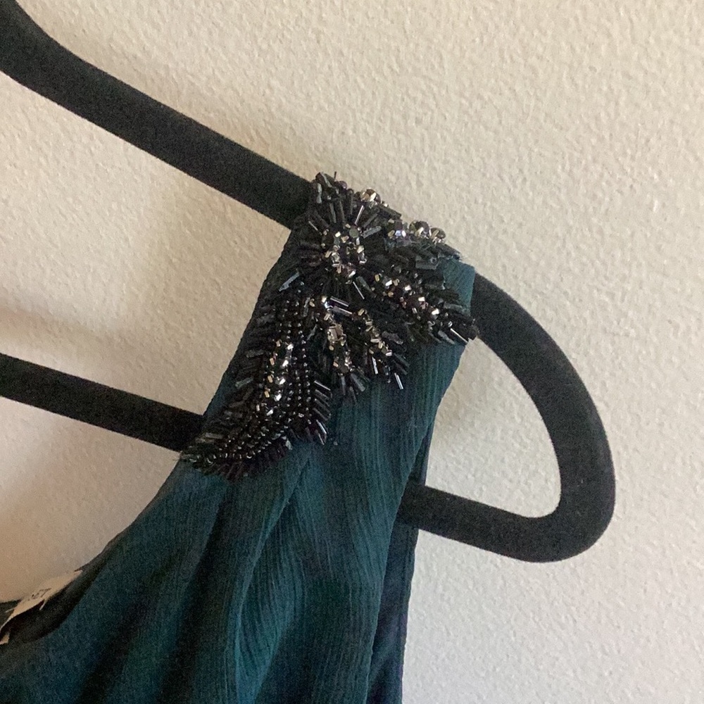 Smart Set Dark Green one Shoulder Dress